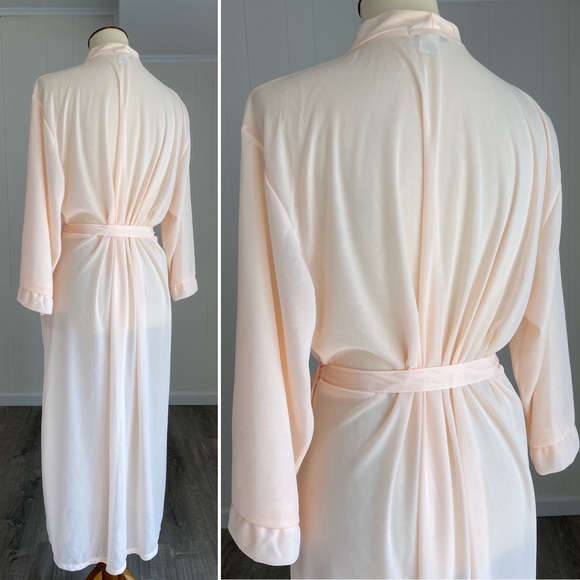 Vintage SINDRELLA Peach Robe Bridal Boudoir - Picture 4 of 7